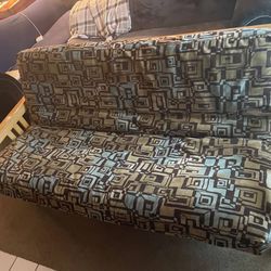 Futon Sofa/Bed, Full Size, Solid Wood Frame (Make Offer)
