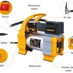 Air Pump For Car Tires, 12v dC 