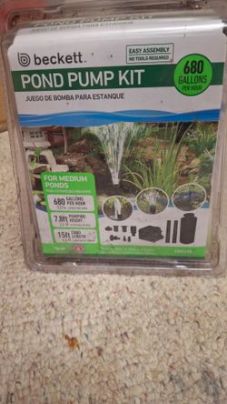 Beckett pond pump kit