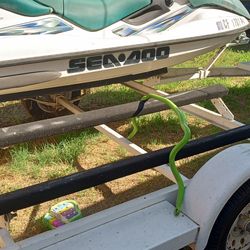 Jet ski and trailer