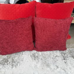 Gorgeous Red Decoative Pillows
