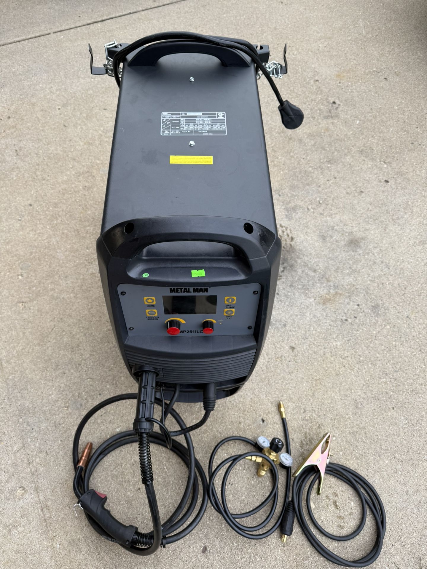 METAL MAN MMP251LCD MULTI-PROCESS WELDER USED 1 TIME