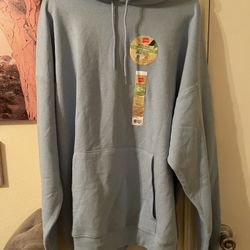 Hanes Men’s Blue Sweatshirt Classic Pullover Hoodie size 2X NEW
