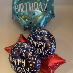 Free - 5 Helium Balloons