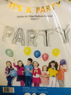 Jumbo Party Ballon Banner decor