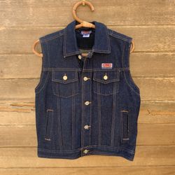 Ecko dark blue demin vest early 2000s size 10 Approximately Length 21 inches across 19 inches