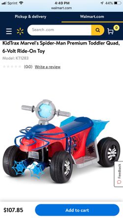 Spider Man ride on