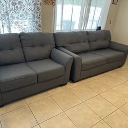 Sofabed And Loveseat Sofa Couch Gray