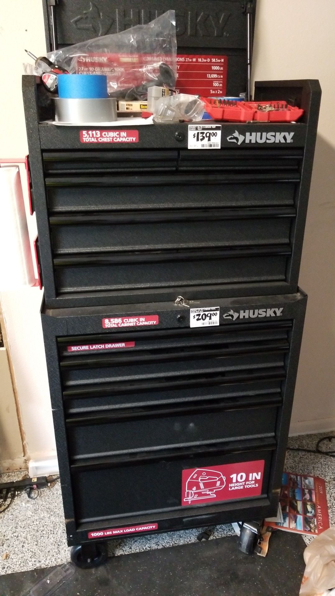 Two part tool box