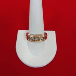 10k Gold Man diamond Ring 