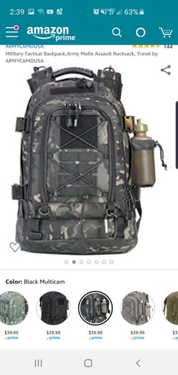 Camouflage water resistant backpack