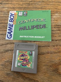Nintendo GameBoy Arcade Classic 2 Centipede / Millipede Game Cart Manual Book In Excellent Condition