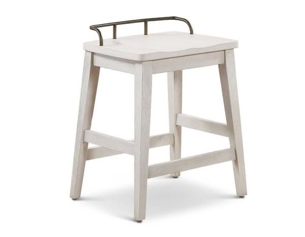 Backless Rustic Counter Height Stool
