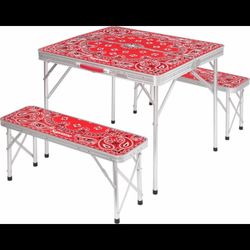 Supreme foldable table with chairs