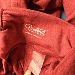 Bombshell Sportswear High-Waist Cutout Leggings – Burgundy – Size S – $10