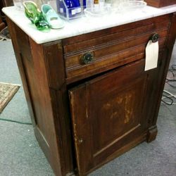 Antique Marble Top Wash Stand