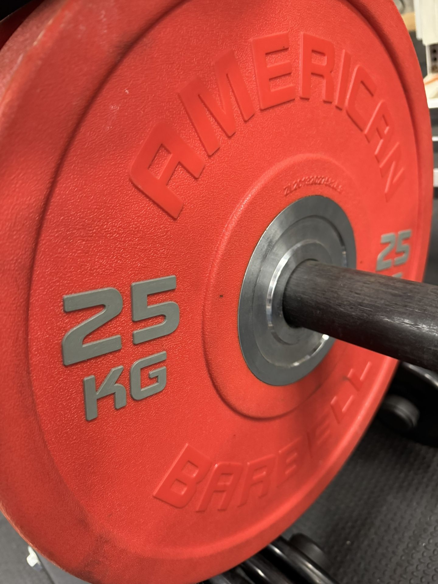 $220 FIRM (55lb /25kg Bumper Plates) American Barbell