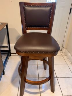 Solid Wood Bar Stool – Brand New