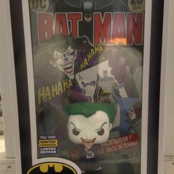 FUNKO POP COMIC COVERS DC THE JOKER #07 2022 WINTER CONVENTION EXCLUSIVE