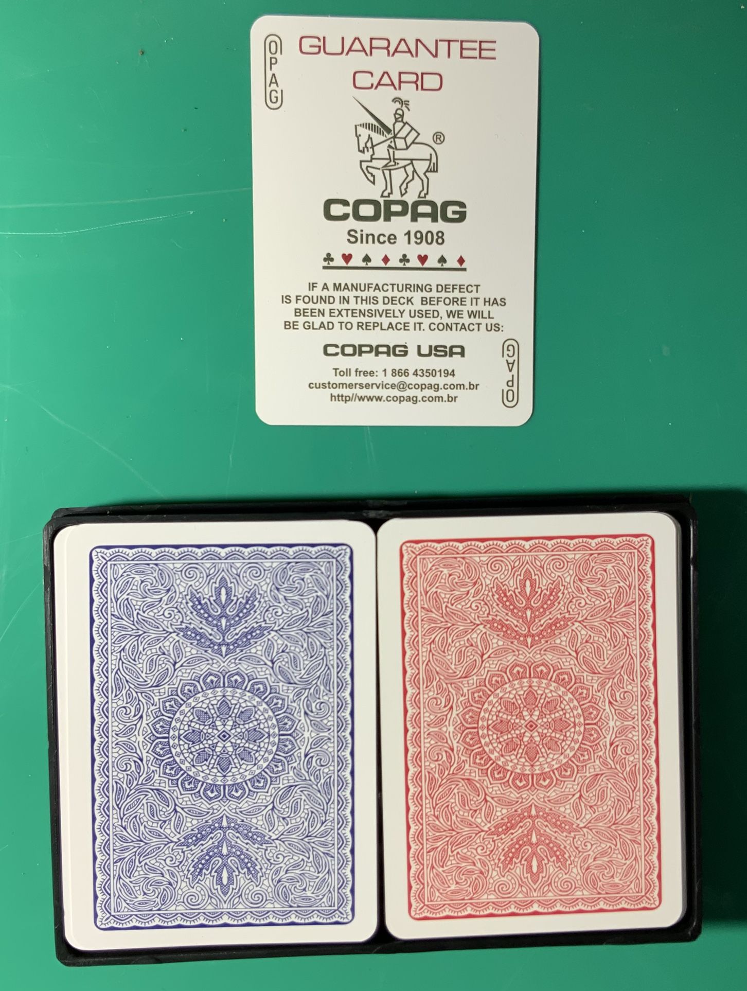 Copag Playing Cards 100% Plastic (4 Full-Decks)