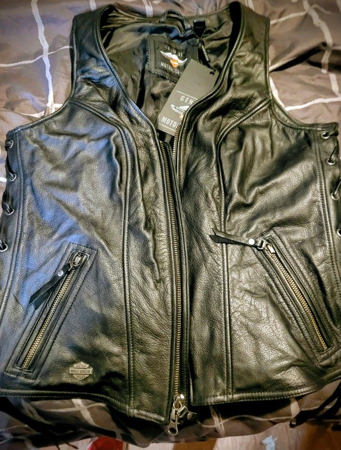 Women's Harley Davidson Leather Vest