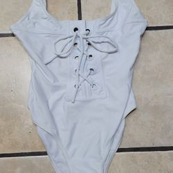 Ladies One-piece Swimsuit, New, Size Small, Lace-up Front