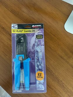 Platinum Tools EZ-RJ45 Crimp Tool Combo Kit + 24 Connectors –