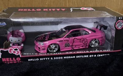 Hello Kitty Pink Nissan Skyline Toy Car