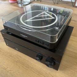 SONY AV Receiver + Audiotechica Turntable (sold together or separate)