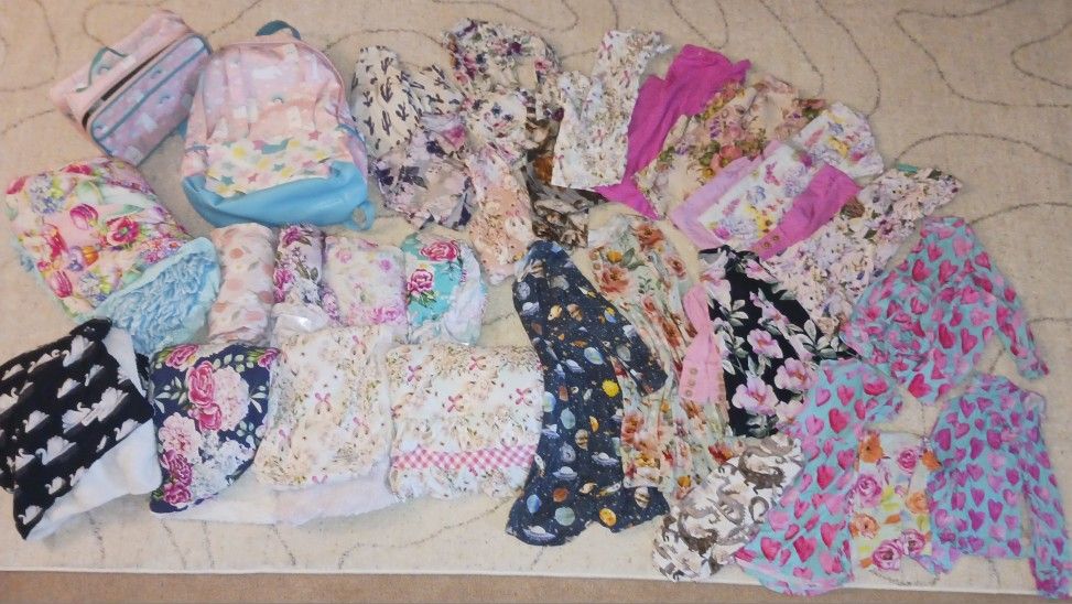 POSH PEANUT LOT of 42+ Bamboo Viscose  Shirt Pants Dresses Sheets Blankets Backpack Lunchbox Paid Well Over $1500 Retired Rare And Hard To Find Bundle
