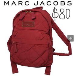  MARC JACOBS Nylon Plain Logo Backpack