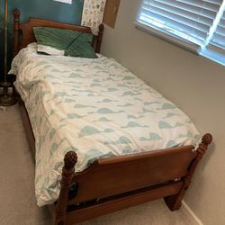 Pair of Matching Antique Twin Bed Frames