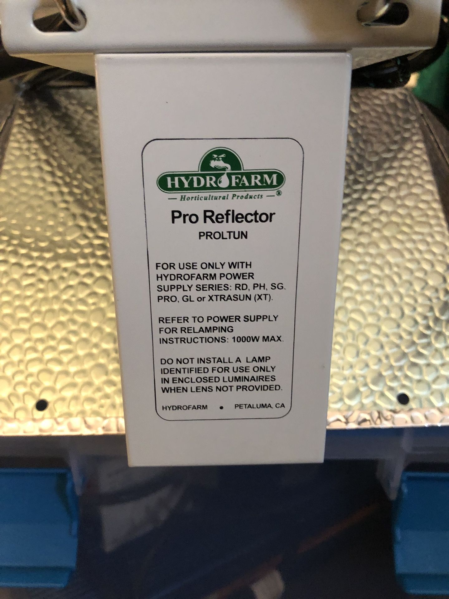 Hydro Farm Reflective Series Grow Light