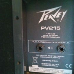 PV 215 Set Of 1400 Watt Speakers W/ Sound Town Amp.