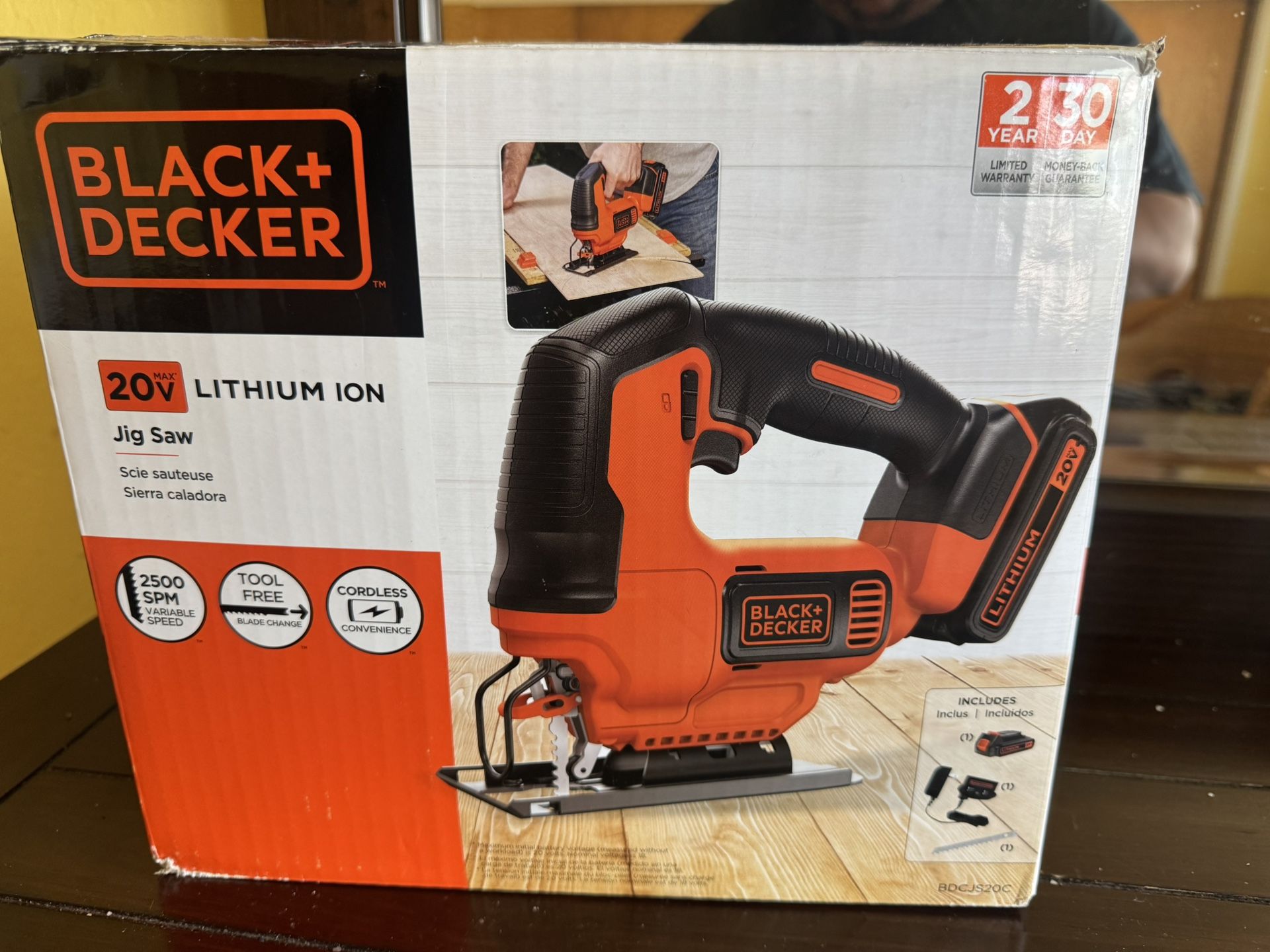 Black + Decker 20V Lithium Ion Jig Saw (no blade)