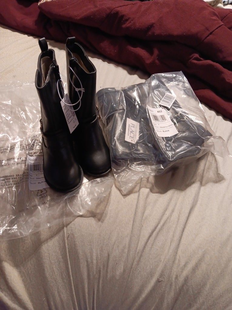 2 Brand New Pair Of Children's Place Boots