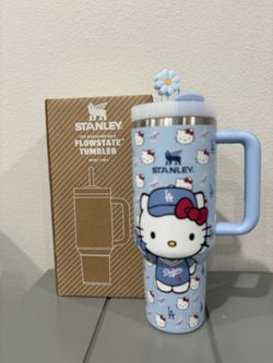 Baby blue Dodger hello kitty Stanley cup