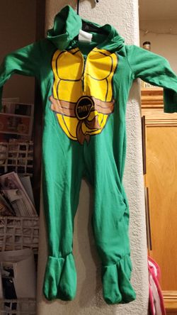 TMNT Kids Hooded One-Piece Pajama Costume