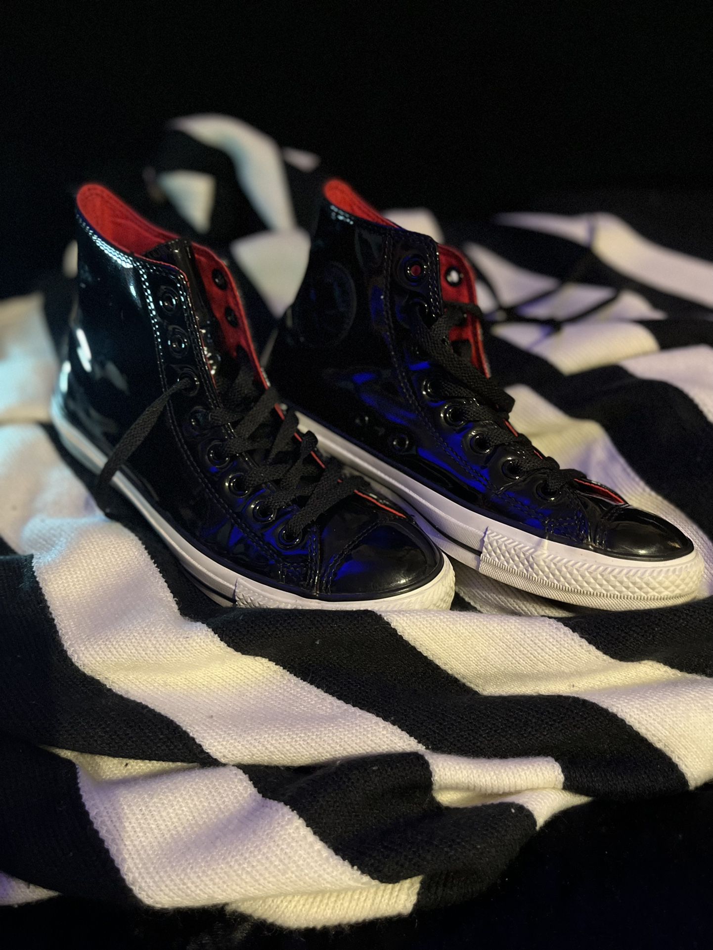 Black Patent Leather Converse All Star High Tops  for Sale in Phoenix,  AZ - OfferUp