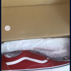 Red Vans Brand new 