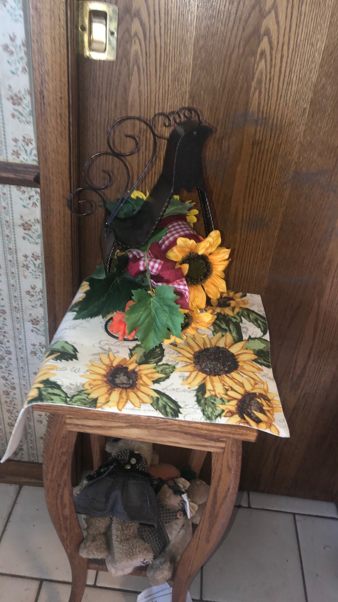 Floral Metal Bird