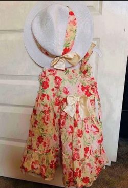 Toddler Girl Dress With Hat Size 5 - Pickup From Northridge Area