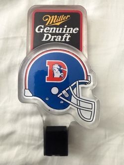 Denver broncos vintage beer tap