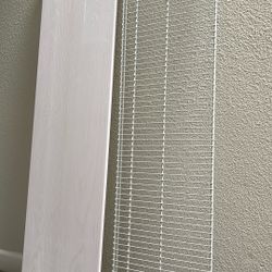 White Wire Closet Shelf + White Shelf Cover 48 in. L x 12 in. D