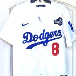 LARGE - DODGERS #8 KIKE HERNANDEZ  STITCHED REPLICA JERSEY