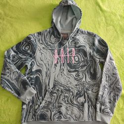 Trademark Brooklyn Cloth MFG Co DRIP Women's XL Green Gray Fleece Pullover Hoodie