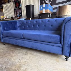 Velvet Couch And Love Seat