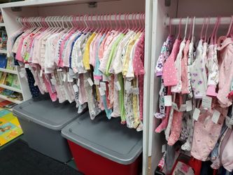 Baby Girl Footed Pjs