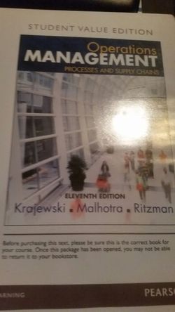 Operations Management 11th eleventh edition