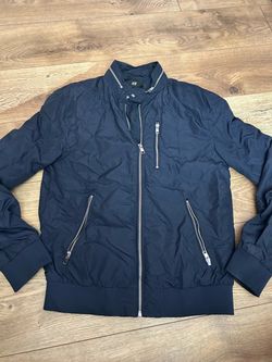 H&M Navy Blue Bomber Jacket